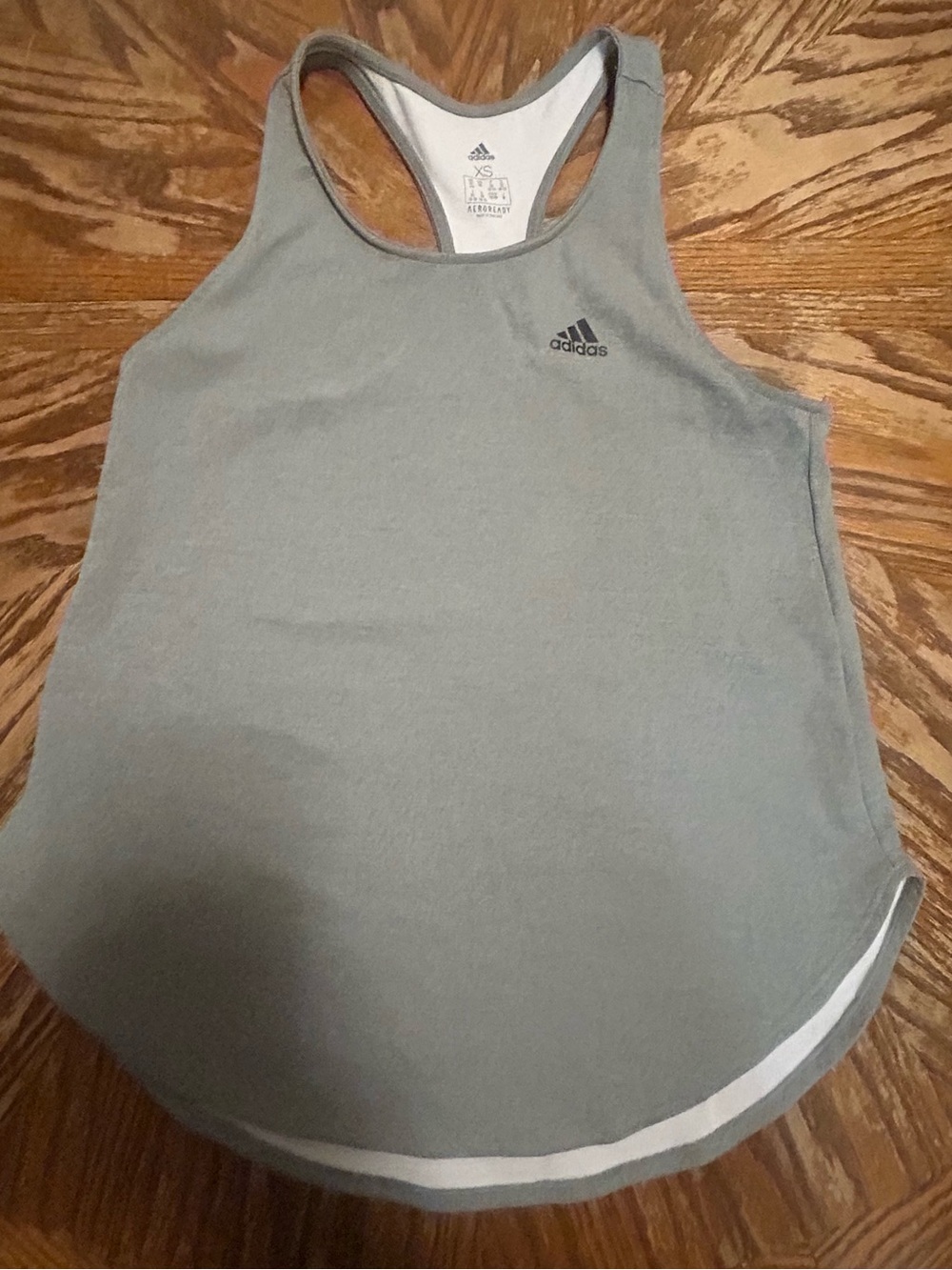 adidas Light Gray Women's Racerback Tank Top